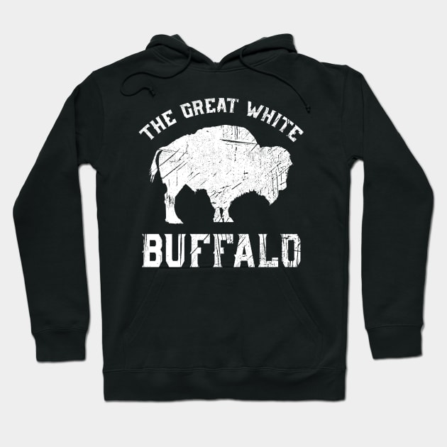 The Great White Buffalo Native American Folklore Hoodie by UNDERGROUNDROOTS